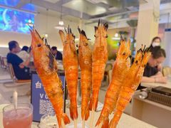 盐烤罗氏虾-白仁仔· 活烤海鲜 宵夜(豫园店)