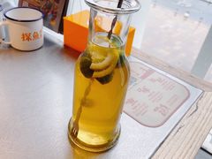 柠檬冰桔茶-探鱼·鲜青椒爽麻烤鱼(天一广场店)