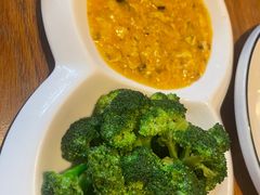 蟹粉蛋黄西兰花-旅马餐厅(茅家埠店)