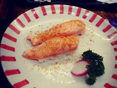 焦糖三文鱼手握-仙隐小鹿料理食堂(沙市人信汇店)