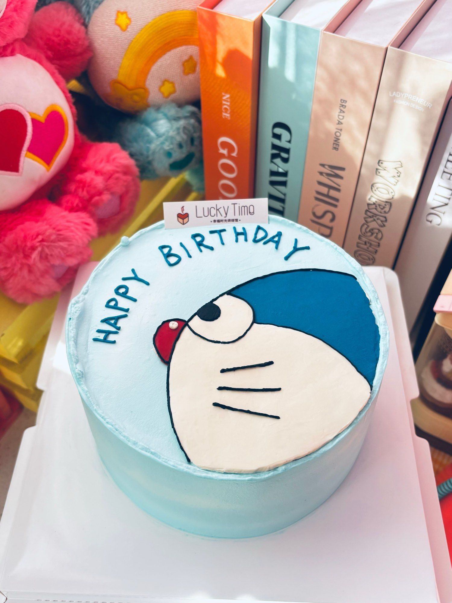 手绘蛋糕 #哆啦a梦生日快乐 #北京定制