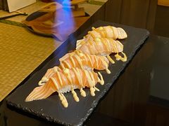 三文鱼火焰寿司-天狗山料理(省体店)