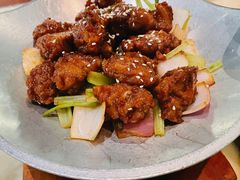 蒜香蜜汁排骨-绿茶餐厅(成都大悦城店)