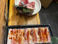 调味猪五花-九田家黑牛烤肉料理(中北镇店)