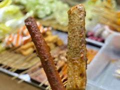 炸年糕-清真回族八哥秘制饼夹菜
