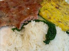 香煎莲藕肉饼蛋脯饭-都城快餐(都信店)