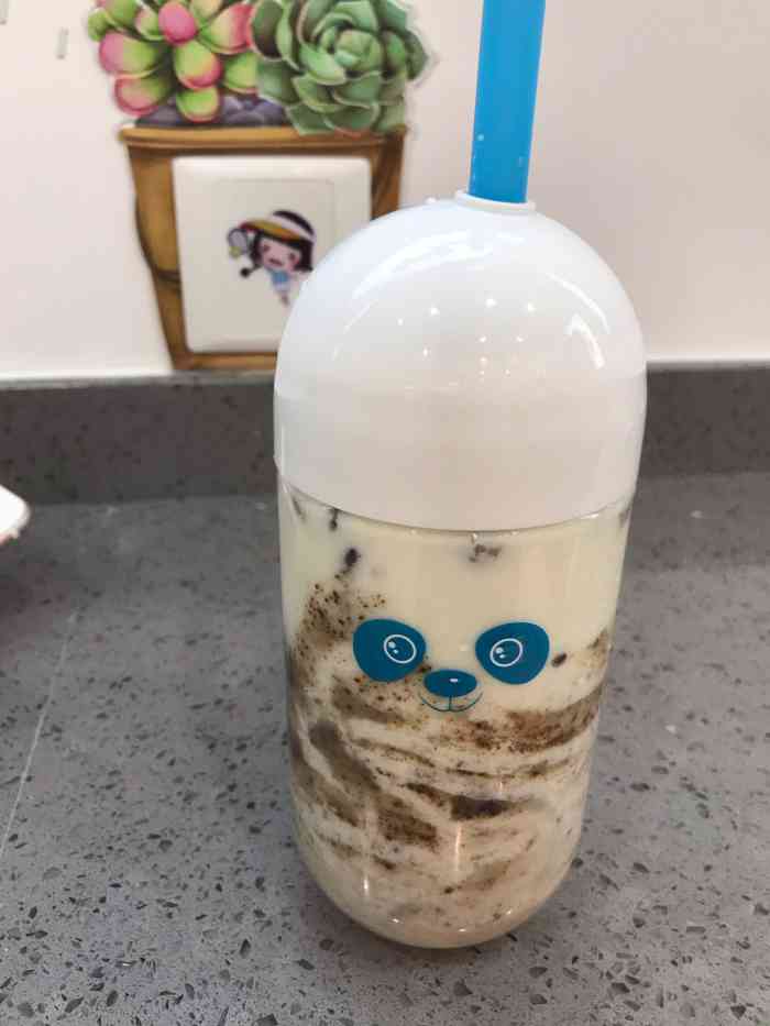 蓝熊鲜奶(布吉店)-"挺好的,我平时就喜欢喝芋泥波波奶茶,看到.