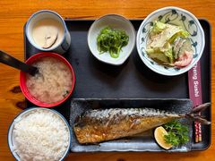 烤青花鱼定食-盛寿司(永康路店)