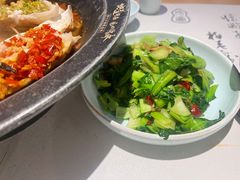 油渣炒四季青菜-望湘园·洞庭渔宴(永旺店)