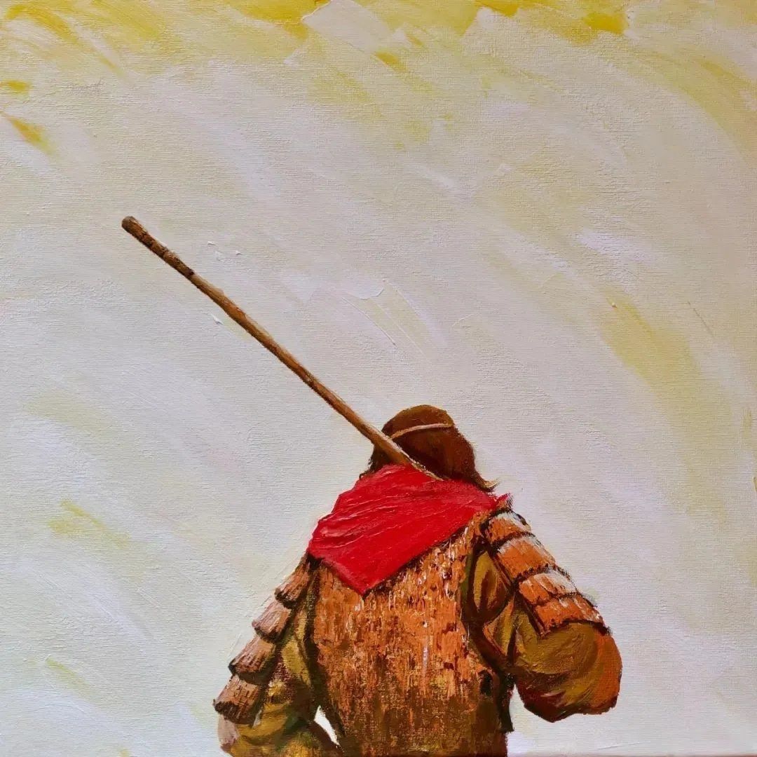 的背影,一个玩世不恭的背影,诉说的都是那个城墙上夕阳武士的不甘罢了