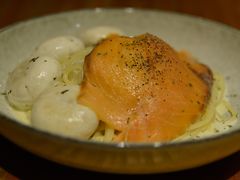 蘑菇三文鱼意大利粉-BE BRIGHT KITCHEN(正佳广场店)
