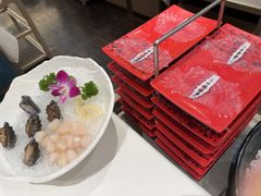 鲍鱼仔拼扇贝丁-纯味斑鱼府(中海环宇荟店)