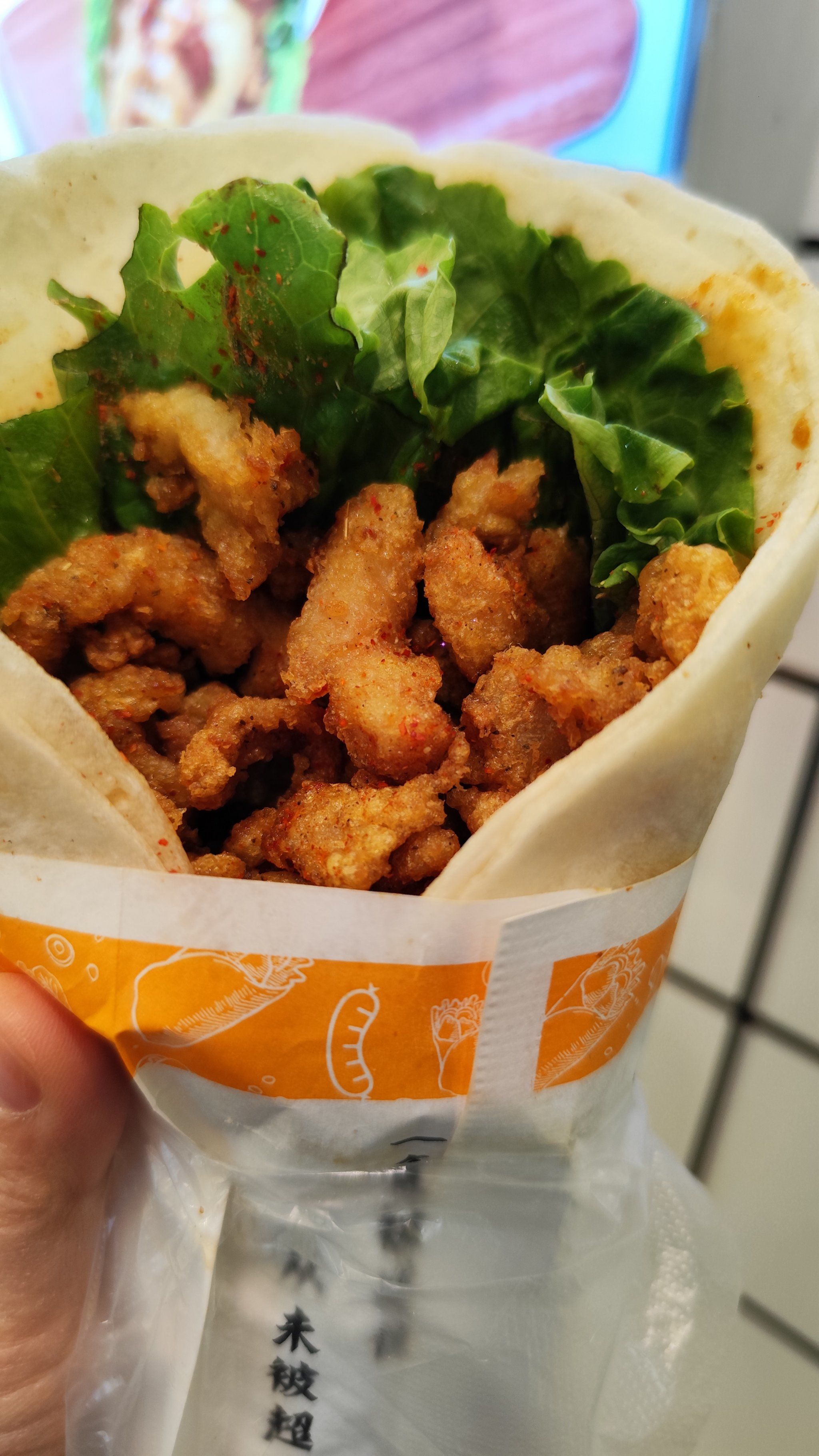 鸡柳卷饼超级多的鸡柳