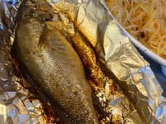 锡纸黄花鱼-腾格勒烤羊腿
