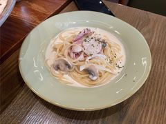 培根奶油意面-机器人火炉披萨