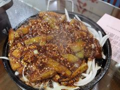 铁板酱香茄子-京天红酒家(虎坊路店)