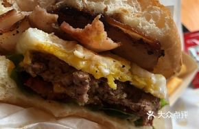 Bacon Egg Thick Beef Cheese Burger