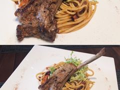 黑椒培根意面配羊排-GreyWhale灰鲸餐厅(武汉国际广场店)