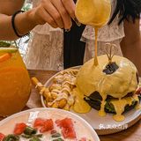 比我手臂还粗的芒果奶油布丁肠