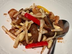 花生苗虾球爆海参-天瑞轩·粤菜餐厅