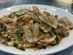 姜葱炒圣子-明记海鲜大排档(巽寮湾店)