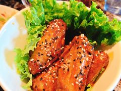 黑白芝麻鸡翅-Let's burger&pasta·非常汉堡·融合西餐(蓝色港湾店)