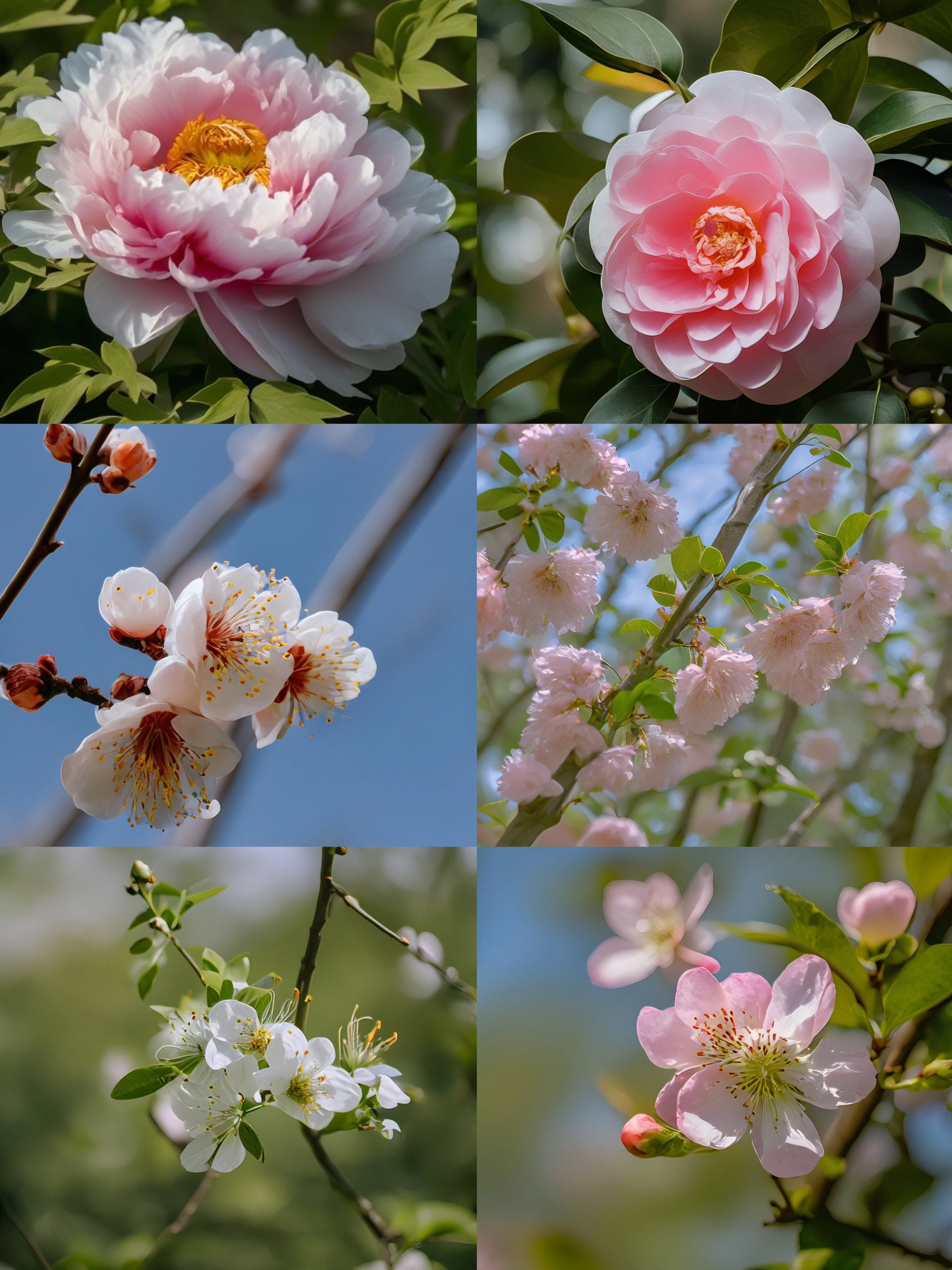 桃花李花梨花图片