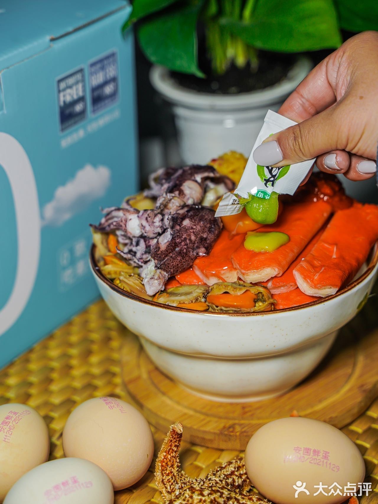 🦐海鲜无菌蛋真太太太好吃了