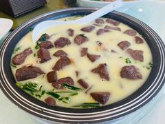 韭菜鸭血鹅肠-怡园饭店-餐厅(四望亭店)