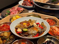-草家酱蟹炭火烤肉店(珲春南路一店)