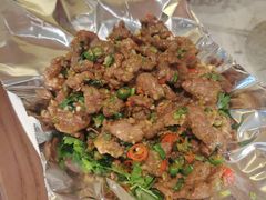锡纸香菜黄牛肉-渔语鱼新川菜Bistro(万象天地店)