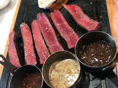 澳洲特拉克拉西冷牛排-蜜桃花开·中西融合菜E&W(南长街店)