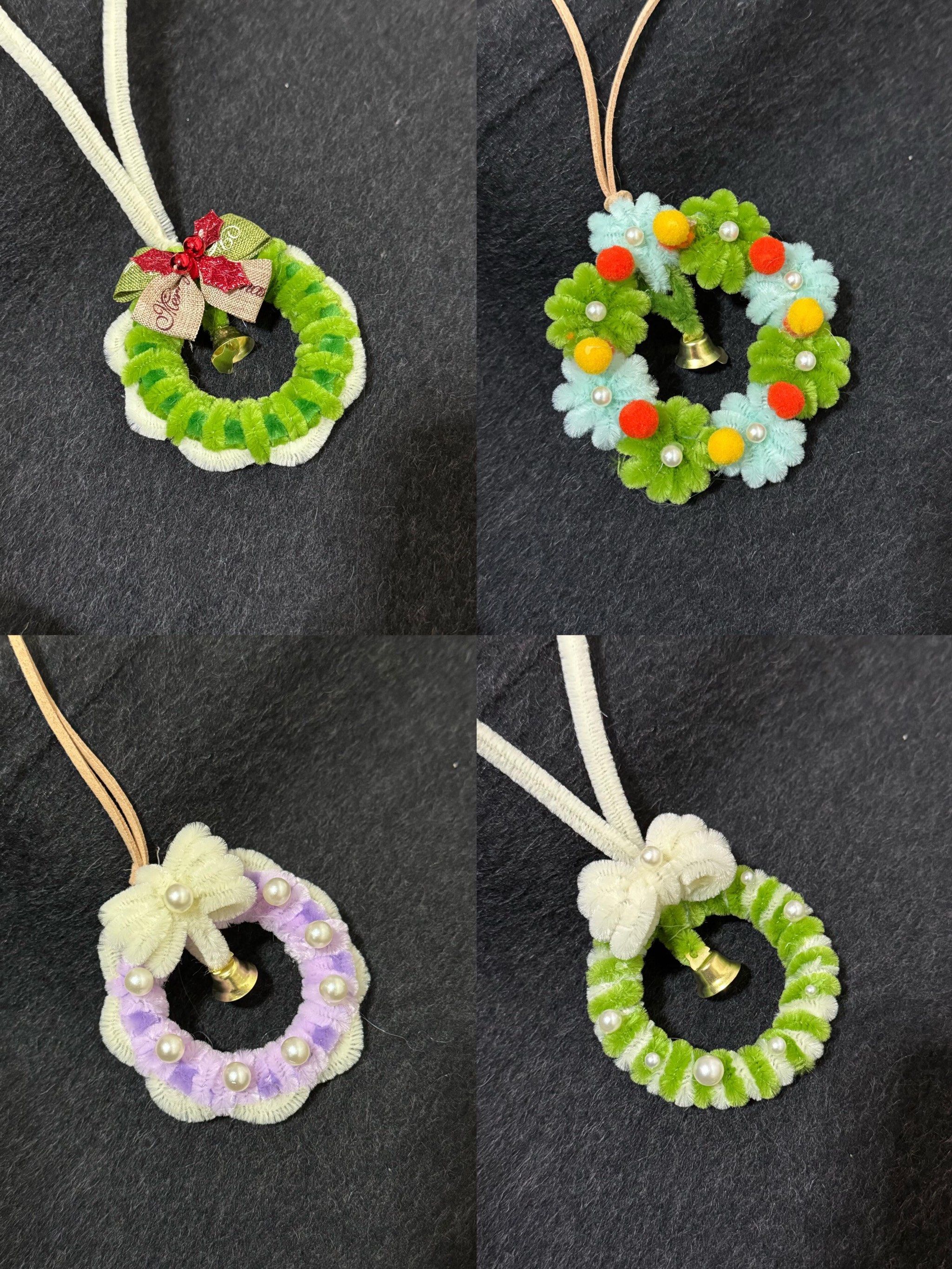 手作圣诞花环,扭扭棒圣诞季来啦!