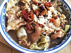 水煮肉片-北京龙庆四季香农家饭庄·灶台鱼·碳烤虹鳟鱼(龙庆峡店)