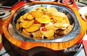 Large Potatoes in Pan