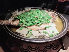 翡翠青椒烤黔鱼-烤匠麻辣烤鱼(环球中心店)
