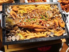 -东来菜馆•手抓海鲜家常菜•海鲜锅贴(鸽子窝店)