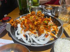 炒鱿鱼-姜虎东白丁韩国烤肉(吉利大厦店)