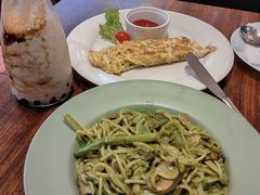 鸡肉芦笋香草意面-Me&Joe意大利面·珍珠奶茶(鲁班路店)