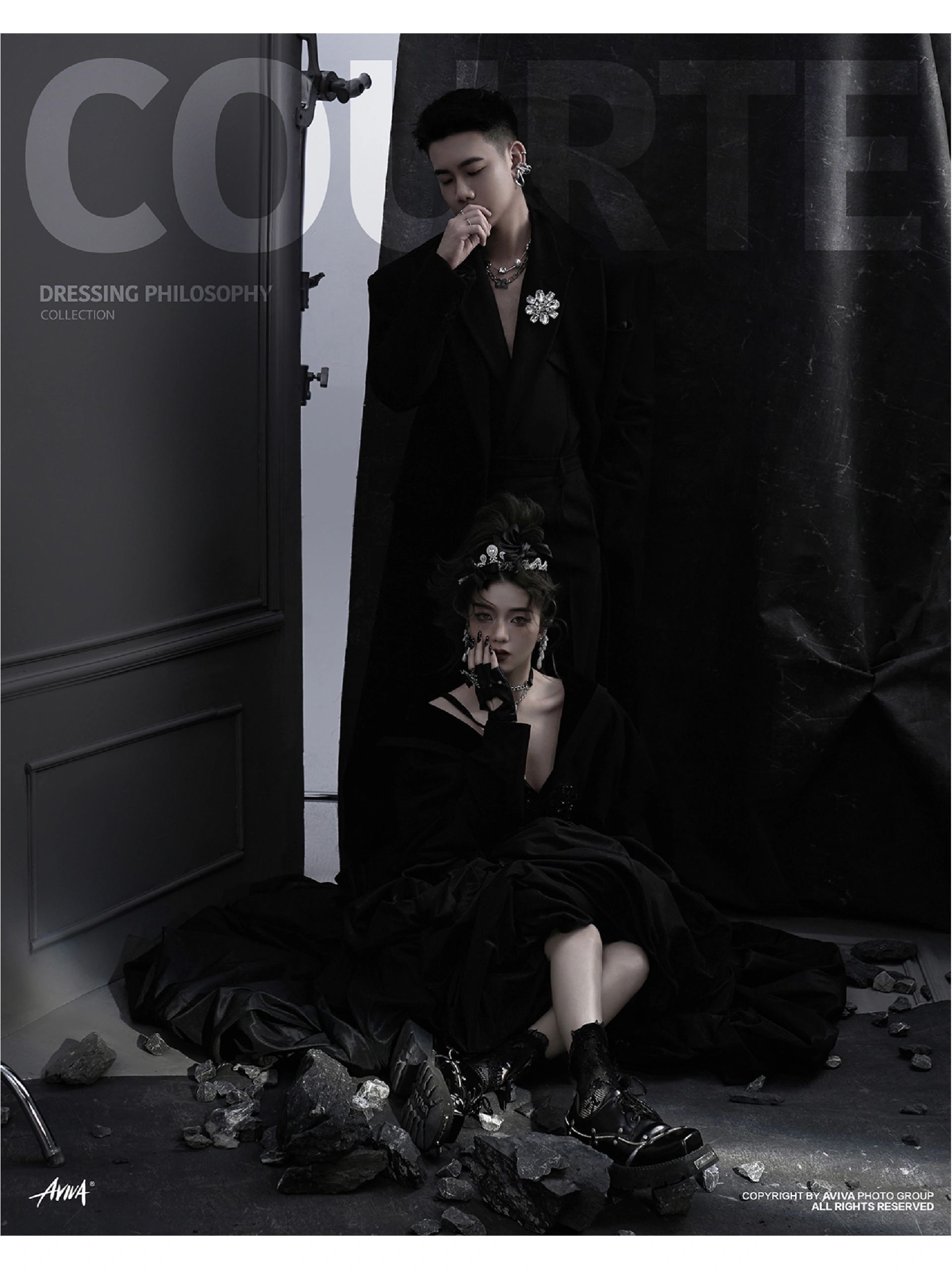 迷人的厌世感94小众哥特暗黑系婚纱照