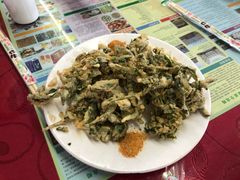 炸花椒芽-北京龙庆四季香农家饭庄·灶台鱼·碳烤虹鳟鱼(龙庆峡店)