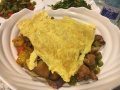 茄子肉丁小公鸡双拼拌面-文三里屯面馆(三里屯店)
