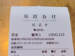 账单-桃园眷村(万象天地店)