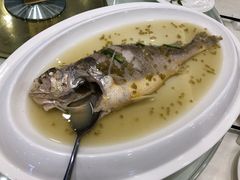 雪菜蒸大黄鱼-金时代顺风大酒店(临港百联店)