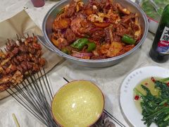 -尕有炕锅烤羊肉