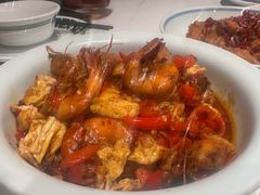 蒜蓉铁板基围虾-欧记大排档·景德菜(上海首店)