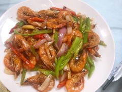 葱爆虾-江南人家(横店老字号)