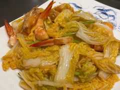 明虾烧菜芯-东莱馋房(陆家嘴店)