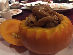 板栗素烧排骨金瓜盅-莲池荟素食馆·12年老字号(光孝寺店)