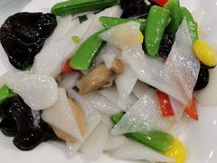 双耳炒山药-烤肉季饭庄